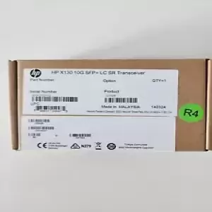 JD092B HPE X130 10G SFP+ LC SR Transceiver HPE Sealed NIB
