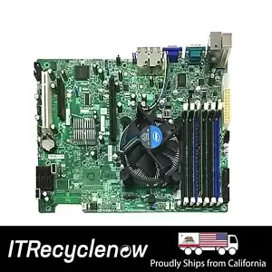 Lot of 10 Supermicro X8SIE-F LGA 1156 ATX Motherboard w/ Intel X3460 & 8GB RAM