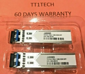 10x NEW J4859D HP HPE Aruba Compatible 1G SFP LC LX 10km SMF Transceiver 60 days