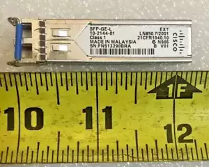 CISCO SFP-GE-L 10-2144-01 Class 1 Transceiver 21CFR1040.10