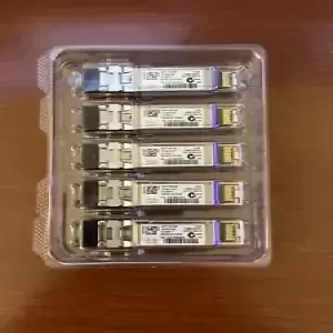 Lot of 5 Genuine Cisco SFP-10G-SR Transceiver Modules - Tested