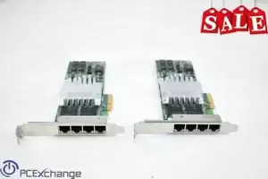 LOT of 2: HP NC34T 4-Port Gigabit Ethernet Server Adapter 436431-001 435506-0034