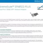 SolarFlare SFN8522-PLUS 2-Port 10Gb/s PCI-E x8 Ethernet Network Adapter