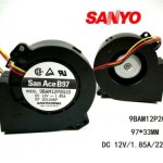 SANYO 9BAM12P2G10 9733 12V 1.85A high air volume HP server turbo fan