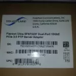 Solarflare Flareon Ultra SFN7322F Dual-Port 10GbE PCIe 3.0 PTP Server Adapter