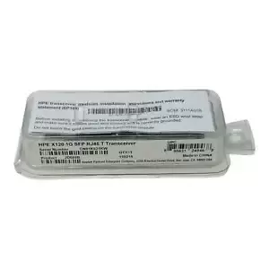 HP HPE X120 1G SFP RJ45 T TRANSCEIVER NEW/UNUSED SURPLUS