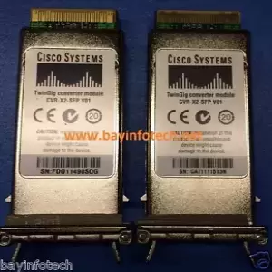 CVR-X2-SFP V01 Cisco TwinGig Converter Adapter XFP to SFP 800-27645-01 Lot of 2