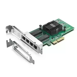 For Intel I350T4 1G Network Adapter Quad Port Ethernet Server Adapter PCIe X4