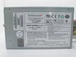 Supermicro PWS-502-PQ 12V Power Supply 500W Internal 110V AC, 220V AC