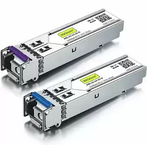 For Cisco GLC-BX-D a Pair of 1G SFP Bidi Transceiver 1000Base-BIDI SMF DDM 20 km