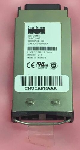 CISCO CATALYST SERIES TRANSCEIVER 1000BASE SX GBIC WS-G5484