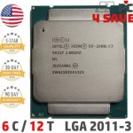 Intel Xeon E5-2608L V3 SR20B SR21P 2.0GHz 15M Six-Core LGA 2011-3 Server CPU 52W