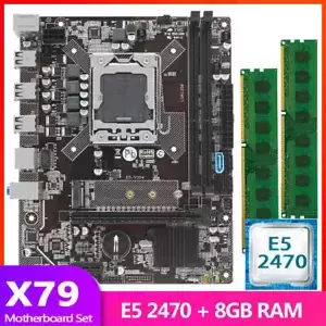 LGA 1356 X79 Motherboard With Intel Xeon E5 2440 CPU 8GB DDR3 ECC RAM NVME M.2