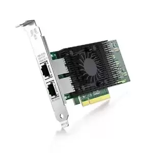 10Gb PCI-E Network Card NIC Compatible for Intel X540-T2, Dual RJ45 Copper Po...