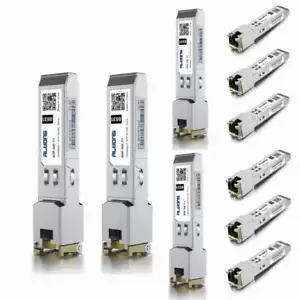 Lot of 10 For Cisco GLC-T, UF-RJ45-1G Transceiver 1000BASE-T Copper SFP to RJ45