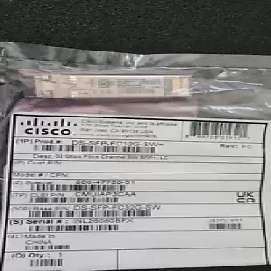 Cisco DS-SFP-FC32G-SW F/S 32 Gbps Fibre Channel SW SFP+, LC transceiver module