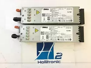 LOT OF 2 Dell RN442 FJVYV 717W Redundant Power Supply