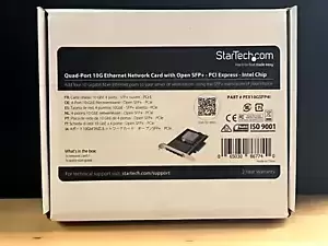 StarTech.com Quad-Port SFP+ Server Network Card - PCI Express - Intel XL710 Chip