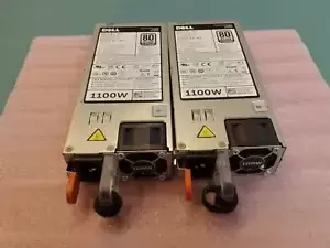 Lot of (2) Dell PowerEdge R520 R720 R920 1100W Power Supply 0NTCWP