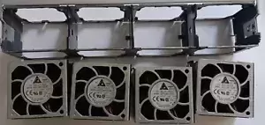 DELTA ELECTRONICS AFC0612DE HP ProLiant DL380 G5 BUNDLE OF 4 FANS w/ CHASSIS