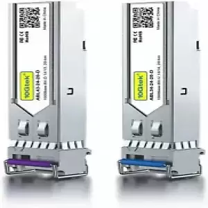 For Cisco GLC-BX-D a Pair of Bidi SFP Modules 1G SFP BIDI Singlemode LC 20 km