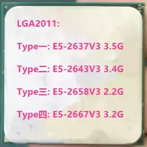 Intel Xeon E5-2637V3 E5-2643V3 E5-2658V3 E5-2667V3 LGA2011 CPU