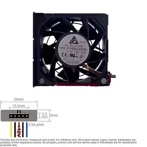Server Cooling Fan System Cooler HP 661332-001 667254-001 PFR0912XHE ML350P G8
