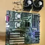 INTEL Server Board SE7505VB2 MOTHERBOARD 2X XEON CPU HEATSINK FAN