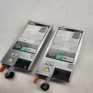 Lot of 2 Dell 80 Plus Platinum Server Power Supplies D750E-S1 DPS-750AB-2