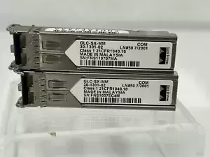 Lot of 2 Cisco 1000Base-SX Transceiver Module GLC-SX-MM 30-1301-02