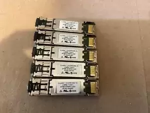 LOT OF 5 CISCO GLC-SX-MM COM 1000BASE-SX TRANSCEIVER MODULE 30-1301-04  J4-7(10)