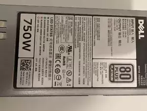 Dell Poweredge 750 watt power supply 12gen
