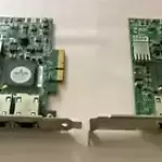 (LOT X2) Cisco 0F169G Dual Port 1GB Rj-45 Network Ethernet Server Card Broadcom