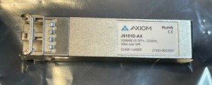 J9151D-AX AXIOM HP ARUBA COMPATIBLE SPF+ Transceiver Used