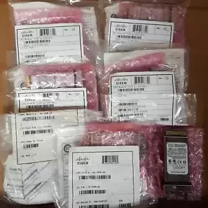Mix Lot of 7- Cisco (2) X2-10GB-LR (5) CVR-X2-SFP10G Transceiver Modules