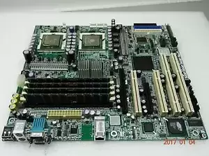 Intel SE7320SP2 SE7525GP2 Server Motherboard W/ 2x Intel Xeon SL7TE,4GB  #TQ1024