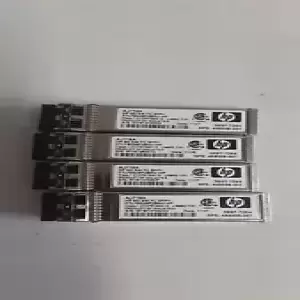 Lot of (4) HP-FTLF8524P2BNV 4GB SFP GBIC FIBER CHANNEL TRANSCEI