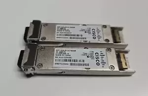 LOT OF 2 Genuine Cisco XFP-10GLR-OC192SR 10-1989-03/02/01 Transceiver Module