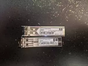 Lot of 2 HP J4858C ProCurve Gigabit-SX-LC Mini-GBIC Transceiver - Silver