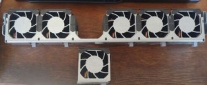 used HP ProLiant DL380 Server Case Cool Fan Strip Assembly 279036-001