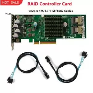 AOC-S2308L-L8i Original  RAID Controller Card SAS2308 for Supermicro LSI + Cable