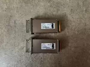 Lot of 2 Genuine Cisco X2-10GB-LX4 10-2154-03 Plug-In Transceiver Module F4-2(4)