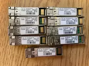 Lot of 9 -- Cisco DS-SFP-FC8G-SW 8Gb Short Wave SFP+ Fibre Channel Transceiver