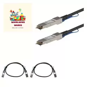 HPE JG326A Compatible 1m 40G QSFP+ to QSFP+ Direct Attach Cable Twinax - 40Gb...