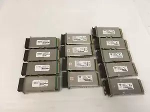 Lot of 13 Mixed Cisco Approved Optics X2-10GB-SR X2-10GB-LRM Transceiver Module