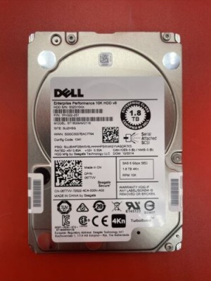 1.8TB SAS 6Gbps SED 4Kn 10K 2.5 Dell 6TTVV 06TTVV - 100% Health