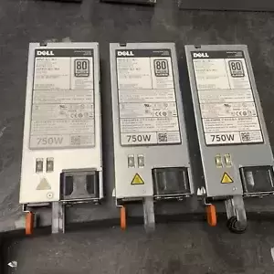 Lot Of 3 Dell PowerEdge 06W2PW 6W2PW 750W Server Power Supply 80Plus Platinum