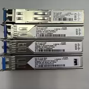 LOT OF 4 Cisco 30-1299-01 Transceiver GLC-LH-SM