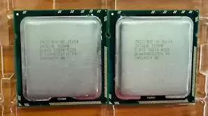 MATCHING PAIR OF Intel Xeon X5650 SLBV3 2.66GHz 12MB Six-Core LGA-1366 CPU