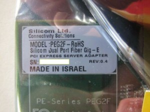 FIBER  - Silicom PEG2F  2 Dual Port Fiber Gig E PCI Express Server Adapter